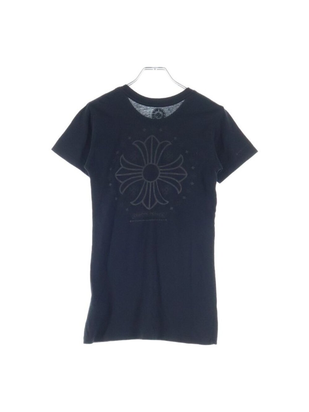 Chrome Hearts CH Plus Short Sleeve Tee CH Print Crew Neck T-Shirt Black